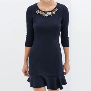 Brand new Zara dress with rhinestone necklace